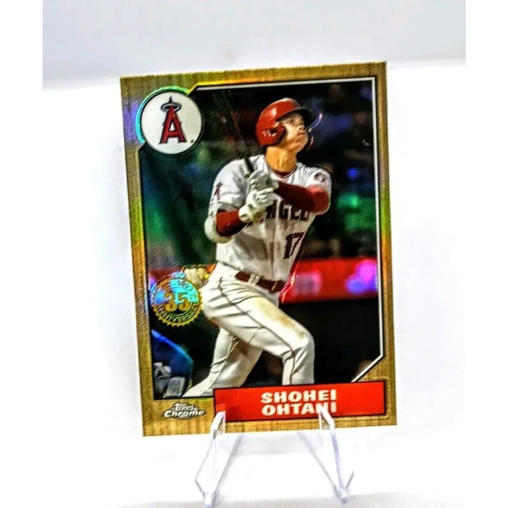 2022 Topps Chrome REFRACTOR -Shohei Ohtani P/DH LA  #87BC-2 INVESTMENT CARD - Picture 5 of 7